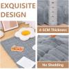 imageSmiry Couch Cover for Dogs Washable Non Slip Fuzzy Pet Couch Covers for 3 Cushion Sofa Pet Friendly Thick Soft Sofa Slipcovers Cushion Protector Dark Grey 276quot x 59quotGrey