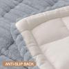 imageSmiry Couch Cover for Dogs Washable Non Slip Fuzzy Pet Couch Covers for 3 Cushion Sofa Pet Friendly Thick Soft Sofa Slipcovers Cushion Protector Dark Grey 276quot x 59quotGrey