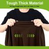 imageSmiry Round Spandex Tablecloth Elastic Fitted Washable Tablecloths for 36quot44quot Tables Waterpoof Stretch Picnic Table Cover for Dining Indoor and Outdoor BeigeCoffee