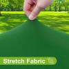imageSmiry Round Spandex Tablecloth Elastic Fitted Washable Tablecloths for 36quot44quot Tables Waterpoof Stretch Picnic Table Cover for Dining Indoor and Outdoor BeigeEmerald Green