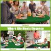 imageSmiry Round Spandex Tablecloth Elastic Fitted Washable Tablecloths for 36quot44quot Tables Waterpoof Stretch Picnic Table Cover for Dining Indoor and Outdoor BeigeEmerald Green
