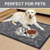 imageSmiry Front Door Mat Indoor Outdoor Entrance Heavy Duty Natural Rubber Trap Dirt and Moisture NonSlip Doormats Low Profile Easy Clean Patio Porch Entryway Mat 295x17 Ocean BlueSilver Grey