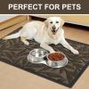 imageSmiry Front Door Mat Indoor Outdoor Entrance Heavy Duty Natural Rubber Trap Dirt and Moisture NonSlip Doormats Low Profile Easy Clean Patio Porch Entryway Mat 295x17 Ocean BlueBrown