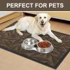 imageSmiry Front Door Mat Indoor Outdoor Entrance Heavy Duty Natural Rubber Trap Dirt and Moisture NonSlip Doormats Low Profile Easy Clean Patio Porch Entryway Mat 295x17 Ocean BlueMix Brown