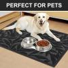 imageSmiry Front Door Mat Indoor Outdoor Entrance Heavy Duty Natural Rubber Trap Dirt and Moisture NonSlip Doormats Low Profile Easy Clean Patio Porch Entryway Mat 295x17 Ocean BlueBlack