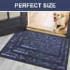 imageSmiry Front Door Mat Indoor Outdoor Entrance Heavy Duty Natural Rubber Trap Dirt and Moisture NonSlip Doormats Low Profile Easy Clean Patio Porch Entryway Mat 295x17 Ocean BlueNavy