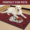 imageSmiry Front Door Mat Indoor Outdoor Entrance Heavy Duty Natural Rubber Trap Dirt and Moisture NonSlip Doormats Low Profile Easy Clean Patio Porch Entryway Mat 295x17 Ocean BlueWine Red