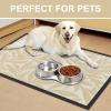 imageSmiry Front Door Mat Indoor Outdoor Entrance Heavy Duty Natural Rubber Trap Dirt and Moisture NonSlip Doormats Low Profile Easy Clean Patio Porch Entryway Mat 295x17 Ocean BlueBeige