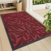 imageSmiry Front Door Mat Indoor Outdoor Entrance Heavy Duty Natural Rubber Trap Dirt and Moisture NonSlip Doormats Low Profile Easy Clean Patio Porch Entryway Mat 295x17 Ocean BlueWine Red