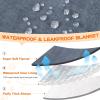 imageSmiry Waterproof Blanket Throw for Large Dogs Soft Reversible Dog Blanket for Sofa Couch Bed Washable Leakproof Sherpa Fleece Furniture Couch Cover Protector50quotx60quot GreyWhite
