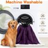 imageSmiry Waterproof Blanket Throw for Large Dogs Soft Reversible Dog Blanket for Sofa Couch Bed Washable Leakproof Sherpa Fleece Furniture Couch Cover Protector50quotx60quot Dark PurpleWhite