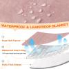 imageSmiry Waterproof Blanket Throw for Large Dogs Soft Reversible Dog Blanket for Sofa Couch Bed Washable Leakproof Sherpa Fleece Furniture Couch Cover Protector50quotx60quot PinkWhite