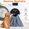 imageSmiry Waterproof Blanket Throw for Large Dogs Soft Reversible Dog Blanket for Sofa Couch Bed Washable Leakproof Sherpa Fleece Furniture Couch Cover Protector50quotx60quot GreyWhite