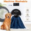imageSmiry Waterproof Blanket Throw for Large Dogs Soft Reversible Dog Blanket for Sofa Couch Bed Washable Leakproof Sherpa Fleece Furniture Couch Cover Protector50quotx60quot NavyWhite
