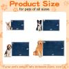 imageSmiry Waterproof Blanket Throw for Large Dogs Soft Reversible Dog Blanket for Sofa Couch Bed Washable Leakproof Sherpa Fleece Furniture Couch Cover Protector50quotx60quot NavyWhite