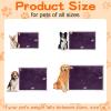 imageSmiry Waterproof Blanket Throw for Large Dogs Soft Reversible Dog Blanket for Sofa Couch Bed Washable Leakproof Sherpa Fleece Furniture Couch Cover Protector50quotx60quot Dark PurpleWhite