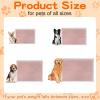 imageSmiry Waterproof Blanket Throw for Large Dogs Soft Reversible Dog Blanket for Sofa Couch Bed Washable Leakproof Sherpa Fleece Furniture Couch Cover Protector50quotx60quot PinkWhite