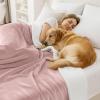 imageSmiry Waterproof Blanket Throw for Large Dogs Soft Reversible Dog Blanket for Sofa Couch Bed Washable Leakproof Sherpa Fleece Furniture Couch Cover Protector50quotx60quot PinkWhite
