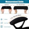 imageSmiry Stretch Jacquard Office Computer Chair Seat Covers Chair Seat CoverChair Armrest Covers Black