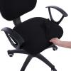 imageSmiry Stretch Jacquard Office Computer Chair Seat Covers Chair Seat CoverChair Armrest Covers Black