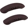 imageSmiry Stretch Jacquard Office Computer Chair Seat Covers Chair Seat CoverChair Armrest Covers Chocolate