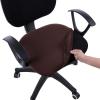 imageSmiry Stretch Jacquard Office Computer Chair Seat Covers Chair Seat CoverChair Armrest Covers Chocolate