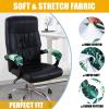 imageSmiry Stretch Printed Office Computer Chair Covers2 Pcs Soft Office Chair Armrest Covers Green