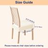 imageSmiry Waterproof Seat Covers for Chairs Set of 4 Stretch Pu Leather Removable Washable Dining Room Chair Seat Slipcovers Protector No Rear Covers OrangeBeige