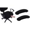 imageSmiry Stretch Jacquard Office Computer Chair Seat Covers Chair Seat CoverChair Armrest Covers Black
