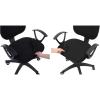 imageSmiry Stretch Jacquard Office Computer Chair Seat Covers and Printed Office Computer Chair Seat Covers Black