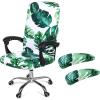 imageSmiry Stretch Printed Office Computer Chair Covers2 Pcs Soft Office Chair Armrest Covers Green