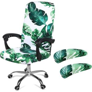 imageSmiry Stretch Printed Office Computer Chair Covers2 Pcs Soft Office Chair Armrest Covers Green