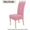 imageSmiry Velvet Stretch Chair Covers for Dining Room Set of 4 Soft Fit Removable Washable Kitchen Parsons Chair Slipcover Protector Wine RedPink