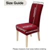 imageSmiry Velvet Stretch Chair Covers for Dining Room Set of 4 Soft Fit Removable Washable Kitchen Parsons Chair Slipcover Protector Wine RedWine Red