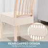 imageSmiry Stretch Jacquard Seat Covers for Dining Room Chairs Set of 6 Removable Washable Chair Seat Protector Slipcovers No Rear Covers RustBeige