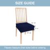 imageSmiry Stretch Jacquard Seat Covers for Dining Room Chairs Set of 6 Removable Washable Chair Seat Protector Slipcovers No Rear Covers RustFederal Blue