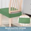 imageSmiry Stretch Jacquard Seat Covers for Dining Room Chairs Set of 6 Removable Washable Chair Seat Protector Slipcovers No Rear Covers RustGreen