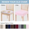 imageSmiry Stretch Jacquard Seat Covers for Dining Room Chairs Set of 6 Removable Washable Chair Seat Protector Slipcovers No Rear Covers RustPink