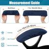 imageSmiry Stretch Jacquard Office Computer Chair Seat Covers Chair Seat CoverChair Armrest Covers Navy Blue