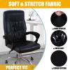 imageSmiry Stretch Printed Office Computer Chair Covers2 Pcs Soft Office Chair Armrest Covers Black