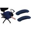 imageSmiry Stretch Jacquard Office Computer Chair Seat Covers Chair Seat CoverChair Armrest Covers Navy Blue