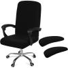 imageSmiry Stretch Printed Office Computer Chair Covers2 Pcs Soft Office Chair Armrest Covers Black