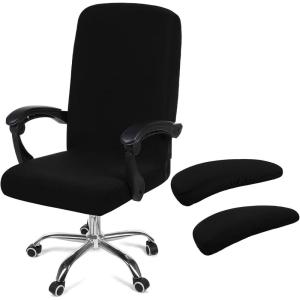 imageSmiry Stretch Printed Office Computer Chair Covers2 Pcs Soft Office Chair Armrest Covers Black