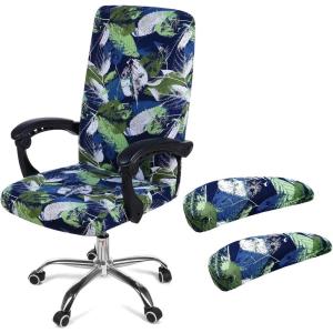 imageSmiry Stretch Printed Office Computer Chair Covers2 Pcs Soft Office Chair Armrest Covers Deep Green