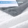imageSmiry Waterproof Dog Bed Blanket Leakproof Pet Throw Blanket for Bed Couch Sofa Reversible Sherpa Fleece Furniture Protector Cover for Small Medium Large Dogs Cats Dusty Pink 50x60 inchesGrey