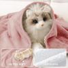 imageSmiry Waterproof Dog Bed Blanket Leakproof Pet Throw Blanket for Bed Couch Sofa Reversible Sherpa Fleece Furniture Protector Cover for Small Medium Large Dogs Cats Dusty Pink 50x60 inchesDusty Pink