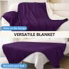 imageSmiry Waterproof Dog Bed Blanket Leakproof Pet Throw Blanket for Bed Couch Sofa Reversible Sherpa Fleece Furniture Protector Cover for Small Medium Large Dogs Cats Dusty Pink 50x60 inchesPurple