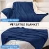 imageSmiry Waterproof Dog Bed Blanket Leakproof Pet Throw Blanket for Bed Couch Sofa Reversible Sherpa Fleece Furniture Protector Cover for Small Medium Large Dogs Cats Dusty Pink 50x60 inchesNavy Blue