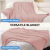 imageSmiry Waterproof Dog Bed Blanket Leakproof Pet Throw Blanket for Bed Couch Sofa Reversible Sherpa Fleece Furniture Protector Cover for Small Medium Large Dogs Cats Dusty Pink 50x60 inchesDusty Pink