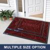 imageSmiry Welcome Mat Indoor Outdoor AllSeason Waterproof Front Door Mat Sturdy Natural Rubber Doormat NonSlip Easy Clean Low Profile Dirt Trapper for Porch Patio Entrance 295x17 Wine Red